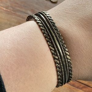 Vintage Sterling, Tahe Signed Wrist Cuff